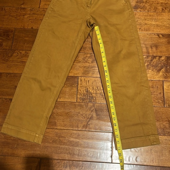 Everlane Cropped Straight Regular Mustard Brown Jean Pant Size 0 - Picture 7 of 13